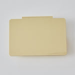 Gold Bin Clip with White Label