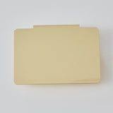 Gold Bin Clip with White Label