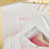 Clear Hanging Rod Divider