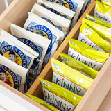 Deep Bamboo Dividers (Set of 2) — Adjustable Kitchen & Pantry Drawer Organizers