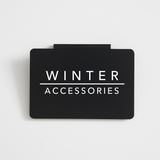 Winter & Ski | Bin Clips | CLOSET LABELS