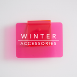 Winter & Ski | Bin Clips | CLOSET LABELS