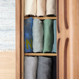 Deep Bamboo Dividers (Set of 2) — Adjustable Closet Drawer Organizers