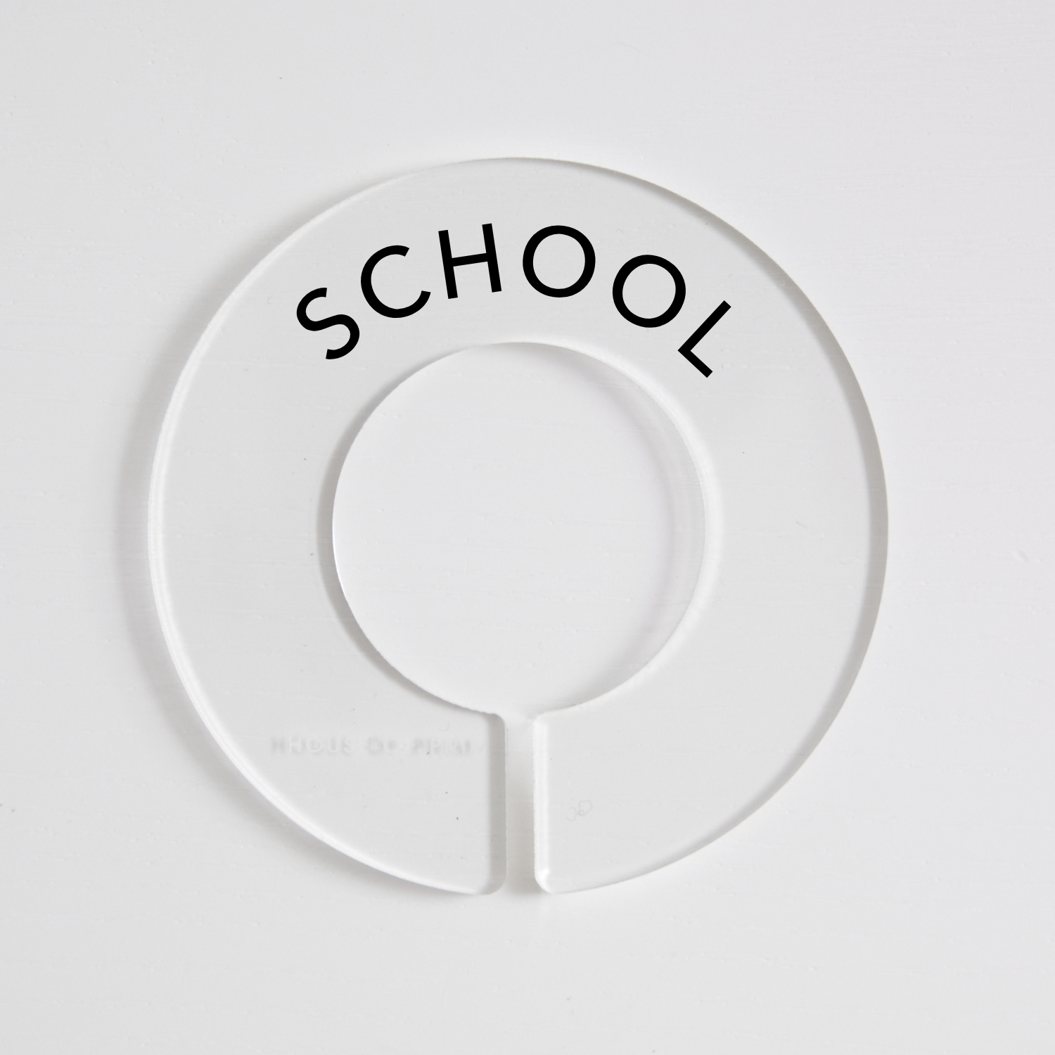 School & Workwear | Circular Divider + Label