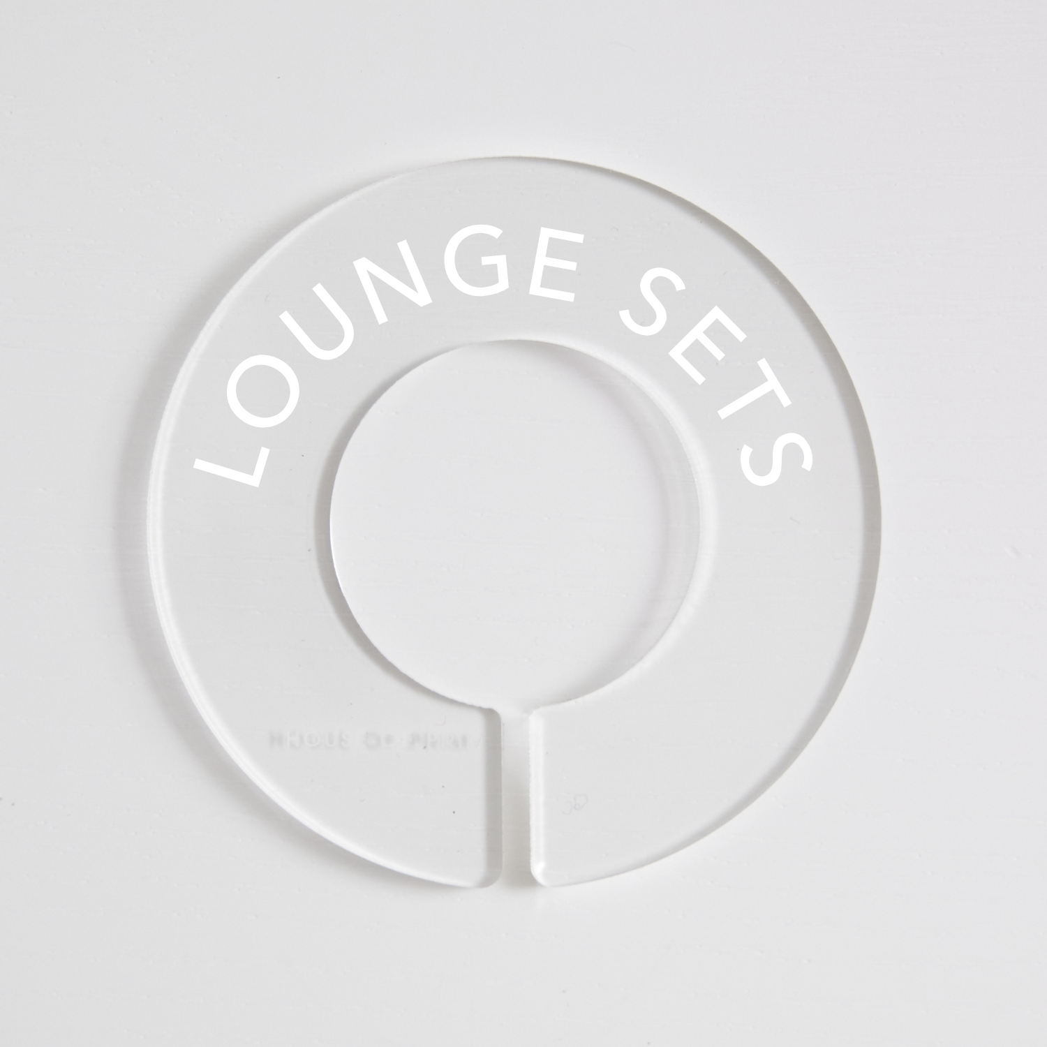 Lounge & Activewear | Circular Divider + Label