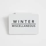 Winter Gear | Bin Clips | CLOSET LABELS