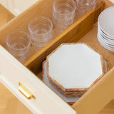 Deep Bamboo Dividers (Set of 2) — Adjustable Kitchen & Pantry Drawer Organizers