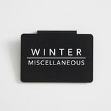 Winter Gear | Bin Clips | CLOSET LABELS