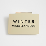 Winter Gear | Bin Clips | CLOSET LABELS