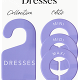 The Core Collection Labels + Rod Dividers | Clear Acrylic & WHITE Font