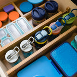 Deep Bamboo Dividers (Set of 2) — Adjustable Kitchen & Pantry Drawer Organizers