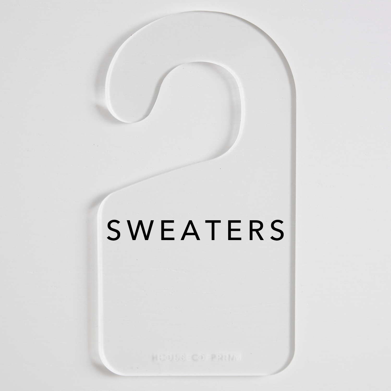 Sweaters | Hanging Divider + Label