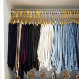 Aluminum Open Pant Hanger | Matte Gold