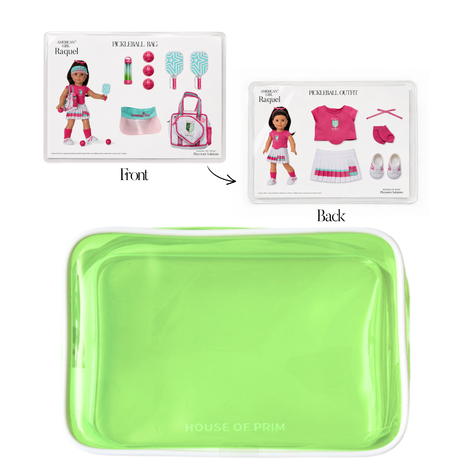 Raquel | American Girl Visual Guide + Pouches