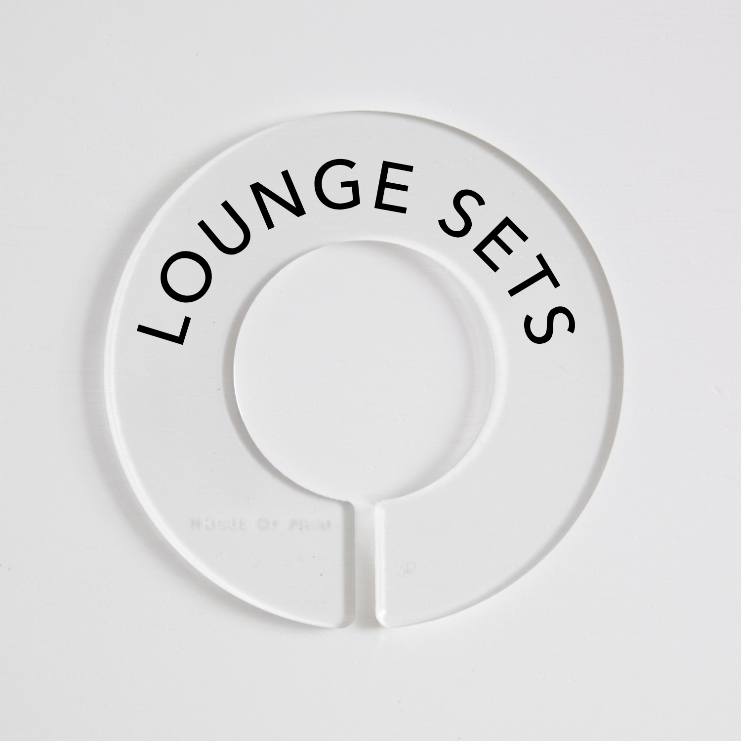 Lounge & Activewear | Circular Divider + Label
