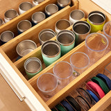 Deep Bamboo Dividers (Set of 2) — Adjustable Kitchen & Pantry Drawer Organizers