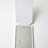 Travel Mirror in White & Pink