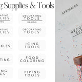 Decorating Supplies & Tools | BAKING LABELS