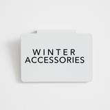 Winter & Ski | Bin Clips | CLOSET LABELS