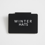 Winter Gear | Bin Clips | CLOSET LABELS