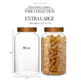 Glass Pantry Canisters | WIDE COLLECTION