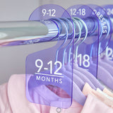 Nursery Hanging Rod Dividers | SIZE BY MONTH