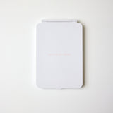 Travel Mirror in White & Pink