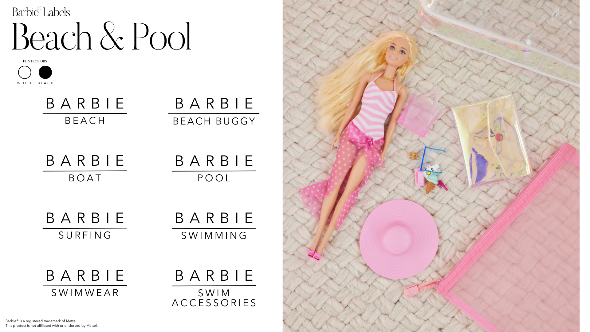 Pool Barbie Sticker Beach & Pool | BARBIE LABELS – House of Prim