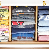 Deep Bamboo Dividers (Set of 2) — Adjustable Closet Drawer Organizers