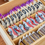 Deep Bamboo Dividers (Set of 2) — Adjustable Kitchen & Pantry Drawer Organizers