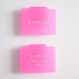 Color Acrylic Bin Clips