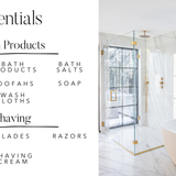 Bath Essentials | BEAUTY & SELF CARE LABELS
