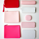 Medium Silicone Pouch in Pink