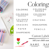 Coloring | ARTS & CRAFTS LABELS