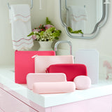 Medium Silicone Pouch in Pink