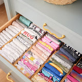 Deep Bamboo Dividers (Set of 2) — Adjustable Closet Drawer Organizers