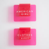 Color Acrylic Bin Clips