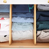 Deep Bamboo Dividers (Set of 2) — Adjustable Closet Drawer Organizers