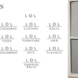 LOL Doll Labels | Small, Medium, Large (Starting at $1)