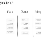 Baking Ingredients | LABELS