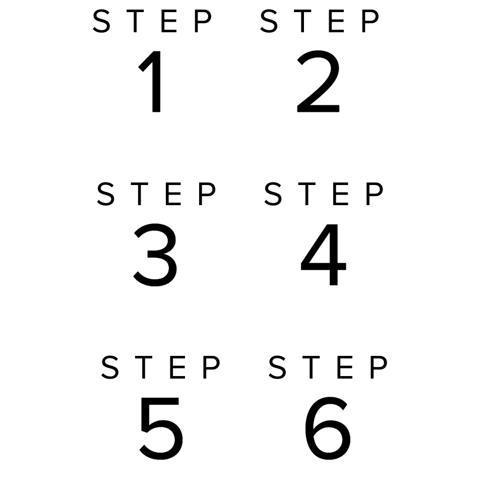 Steps 1-6