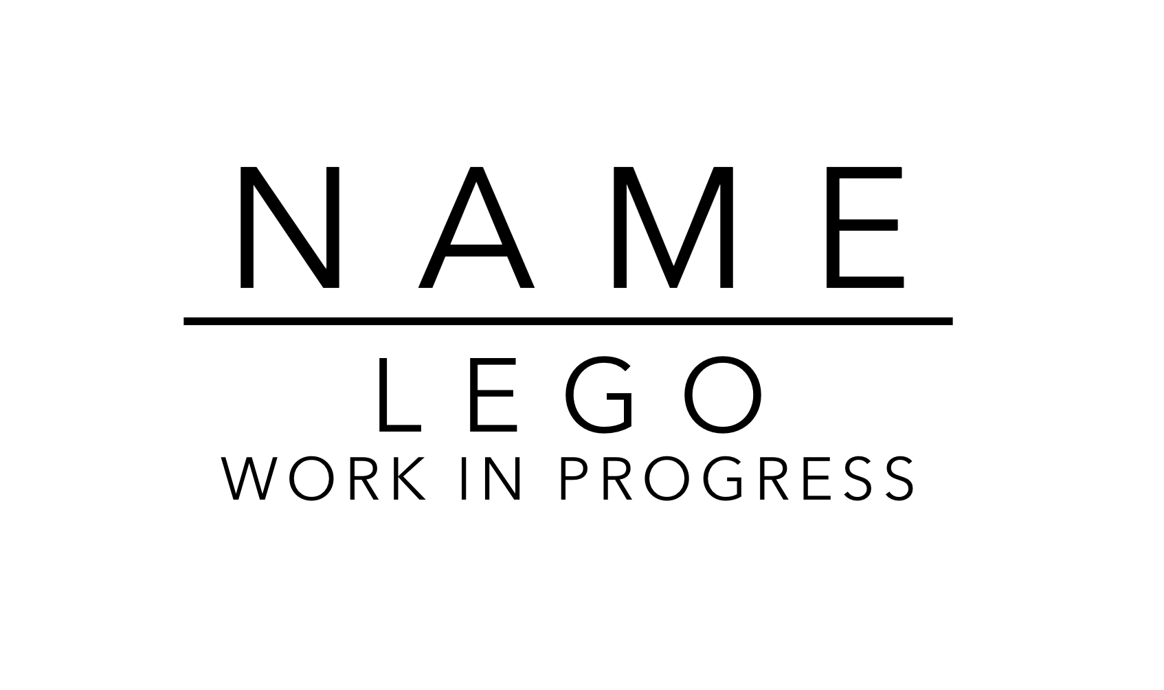 LEGO Work In Progress Labels | PLAYROOM