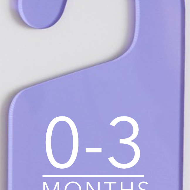 Baby Days Size Hanging Dividers | MAXIMALIST Labels