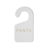 Hanging Rod Divider with Gold Label