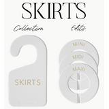 The Core Collection Labels + Rod Dividers | Clear Acrylic & Gold Font