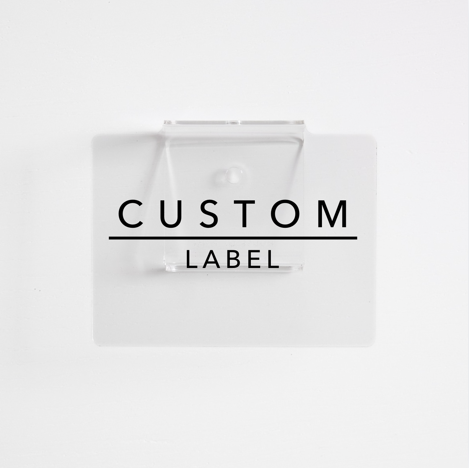 Clear Acrylic Bin Clips*