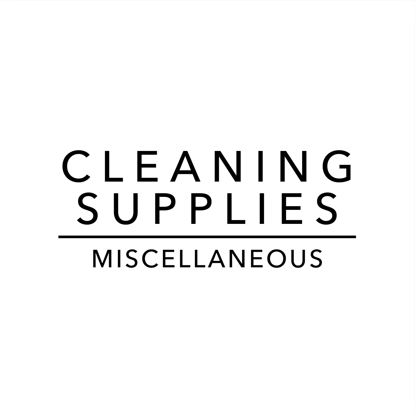 Cleaning Supplies | LABELS