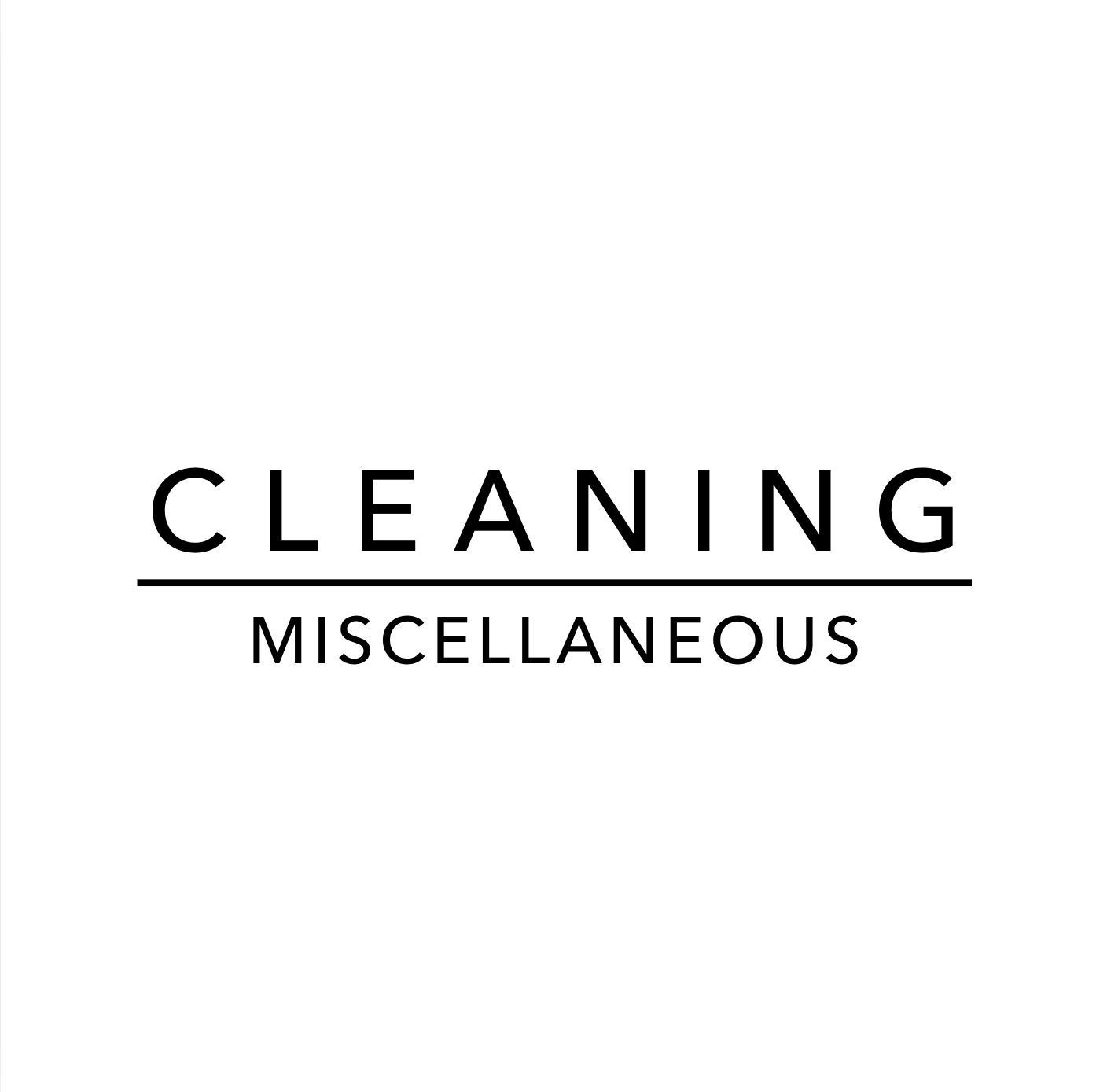 Cleaning Supplies | LABELS