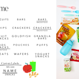 Toddler Snack Time | Baby & Kids Labels
