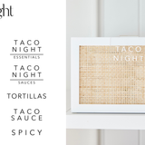 Taco Night | PANTRY LABELS